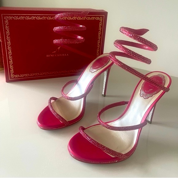 Gardenia Pink / Heels / Renee Caovilla / 100% Authentic / Size: 8 US / C10416 - Picture 4 of 9